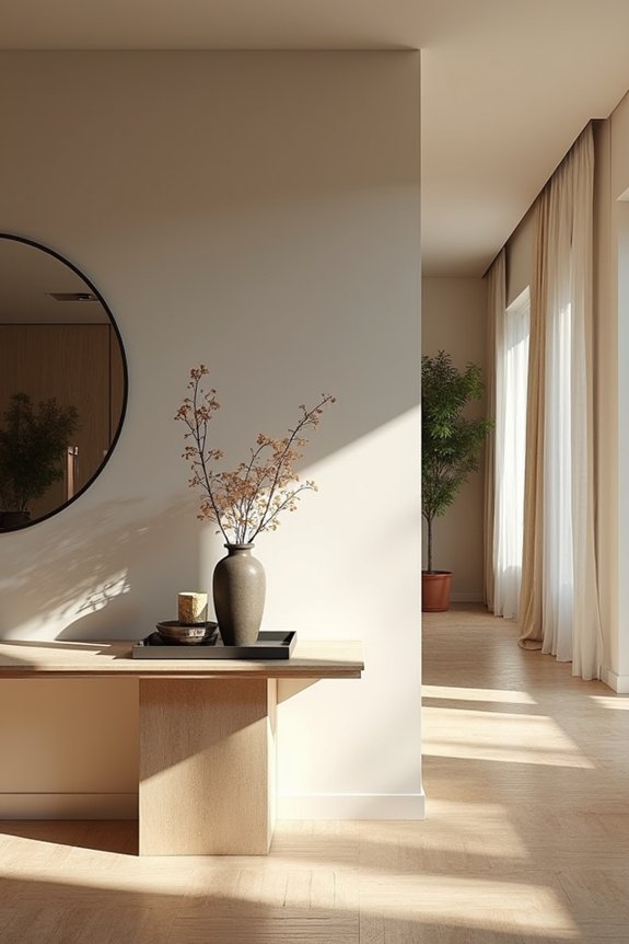 How to Create a Foyer in an Open Living Room 5 foyer entry table styling guidelines