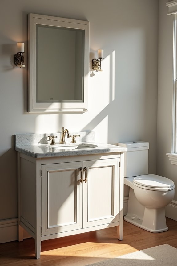 What Is a Bathroom Vanity? 4 freestanding wall mounted corner vanities