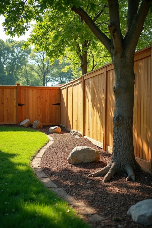7 Factors That Affect How Much Your Backyard Fence Costs 3 hidden slope rocks roots obstructions