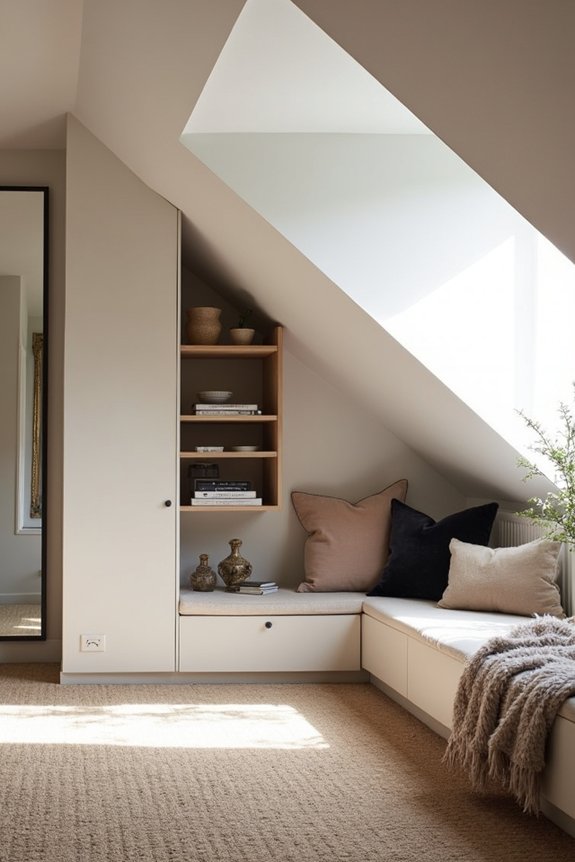 5 Decorating Solutions for Slanted Ceilings in Awkward Spaces 1 highlight balance lighting slope