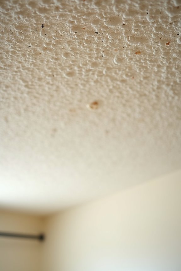 leave popcorn ceilings undisturbed unless testing