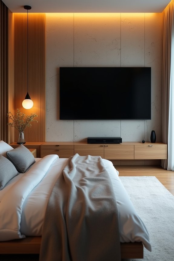 mount bedroom tv 8 14 inch offset