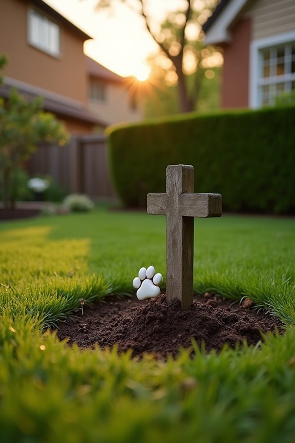 pet grave distance from water neighbors