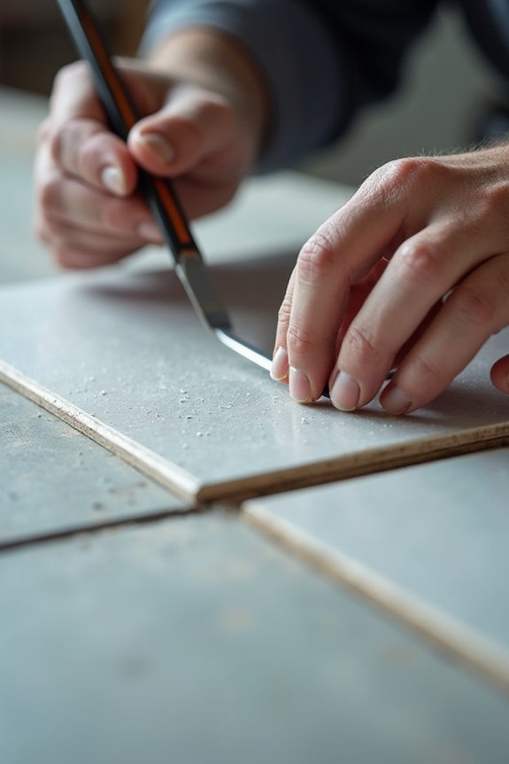 precise square edge tile cutting