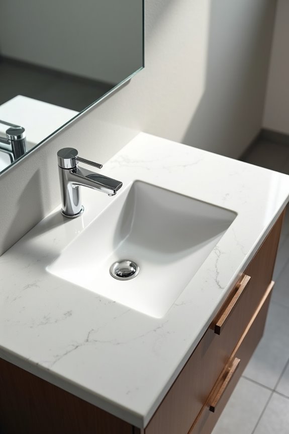 What Is a Bathroom Vanity? 6 quartz durable low maintenance non porous