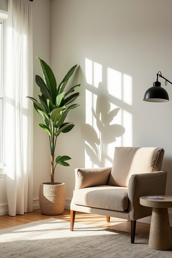 Transform Your Living Room Corner: 7 Decorating Ideas That Work 6 scale and balance arrangement guide