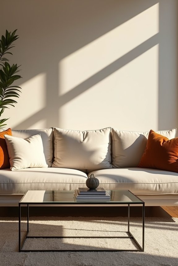 sofa and coffee table coordination