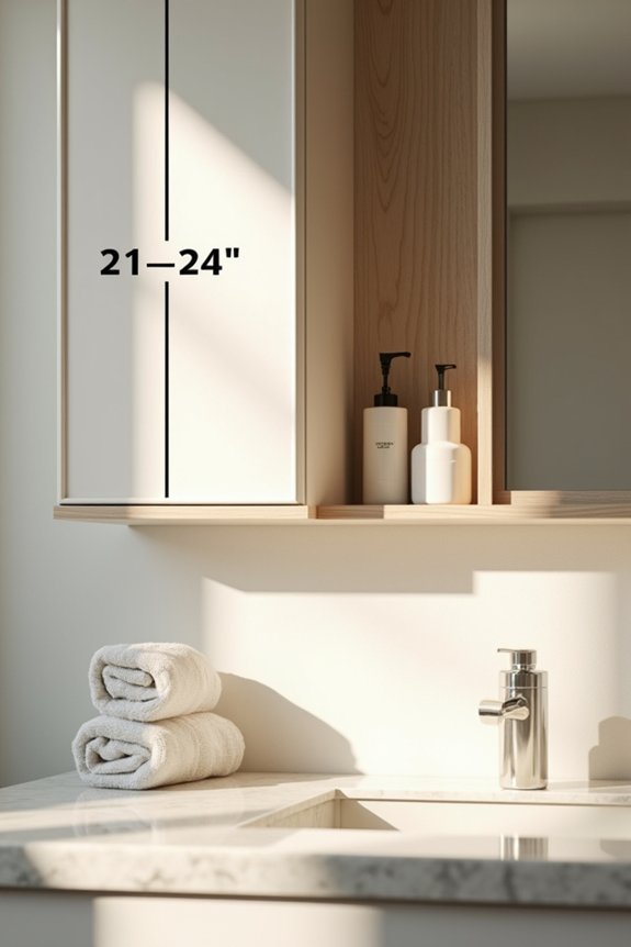 How Deep Should Bathroom Cabinets Be: Sizing Your Space 5 standard 21 inch bathroom cabinet depth