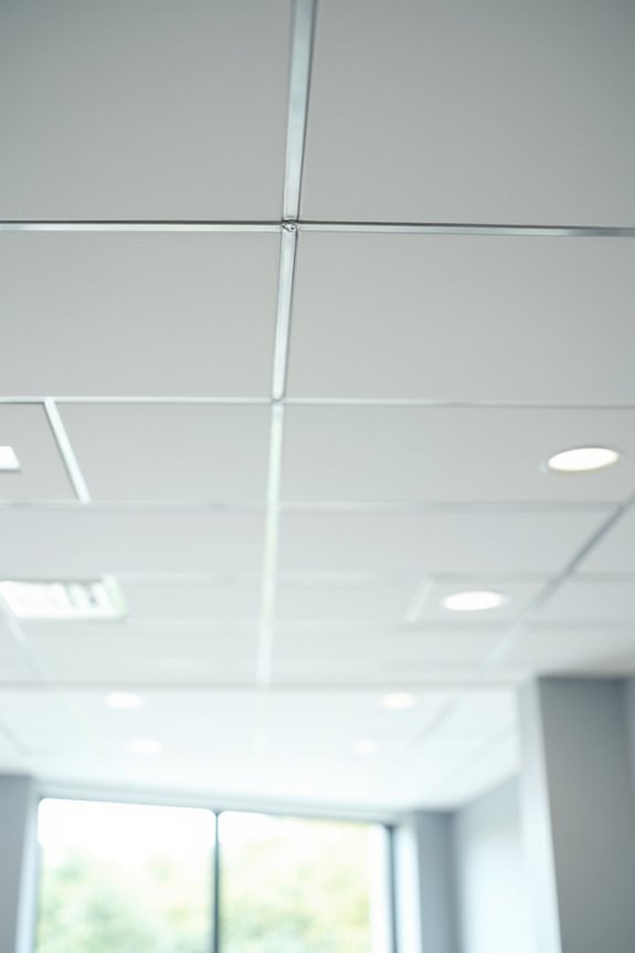 standard vs concealed ceiling grids options