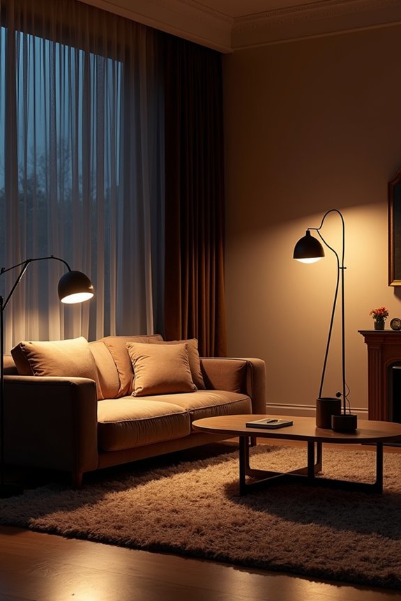 strategic corner lighting brightens rooms