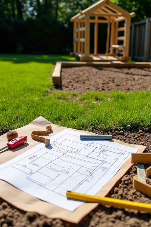 survey yard space and soil suitability