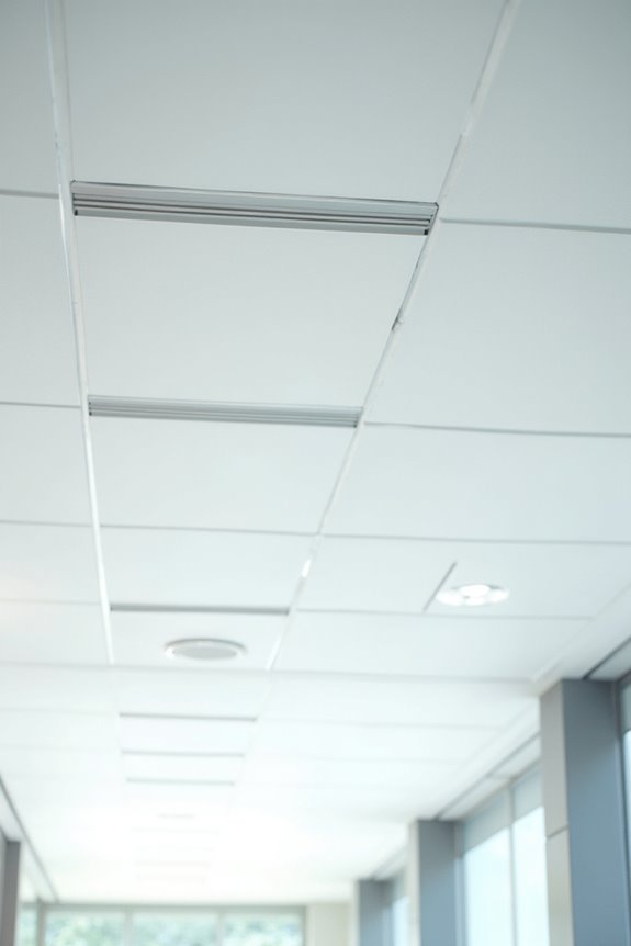 suspended ceiling with grid