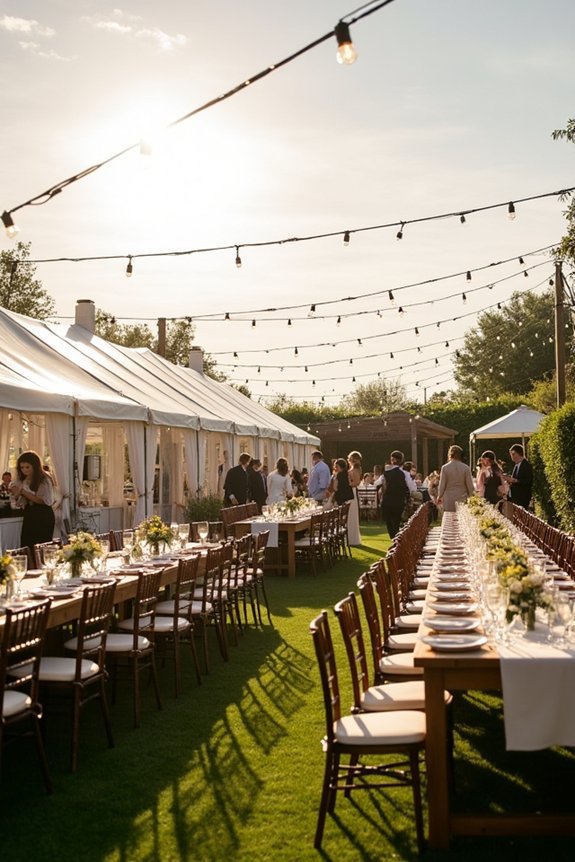tent catering rentals secured early