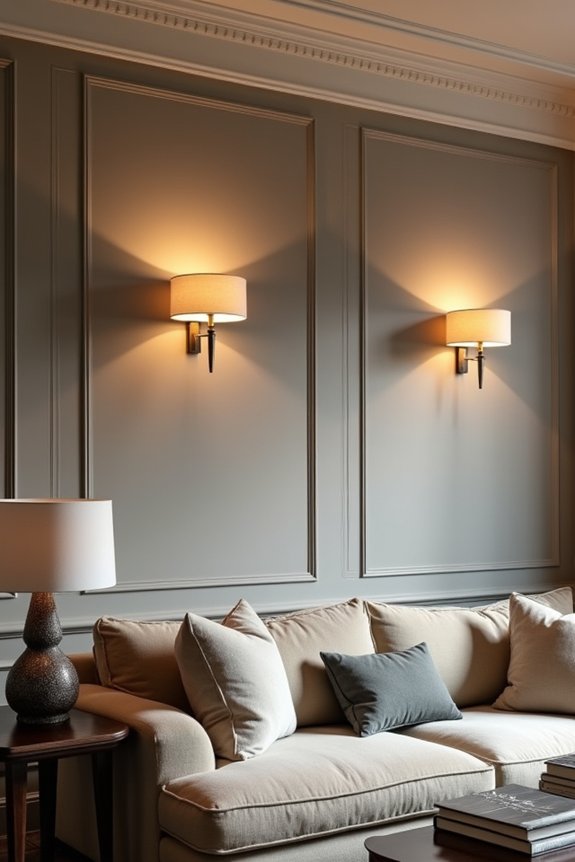 How to Put Wall Sconces in Your Living Room 3 test sconce heights before placement