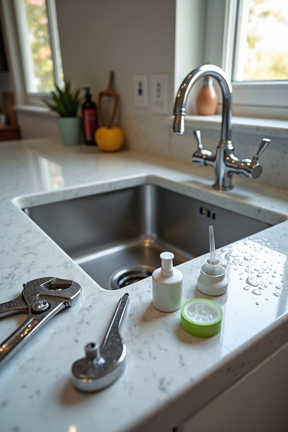 Install a New Kitchen Sink in 10 Steps 7 turn water back check leaks