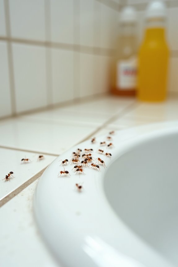 vinegar wipes break pheromone trails