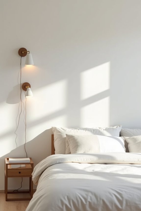 wall sconces replace bulky tables